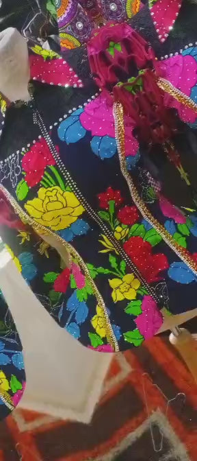 SIX PIECES ANKARA BLOUSE WITH STONES